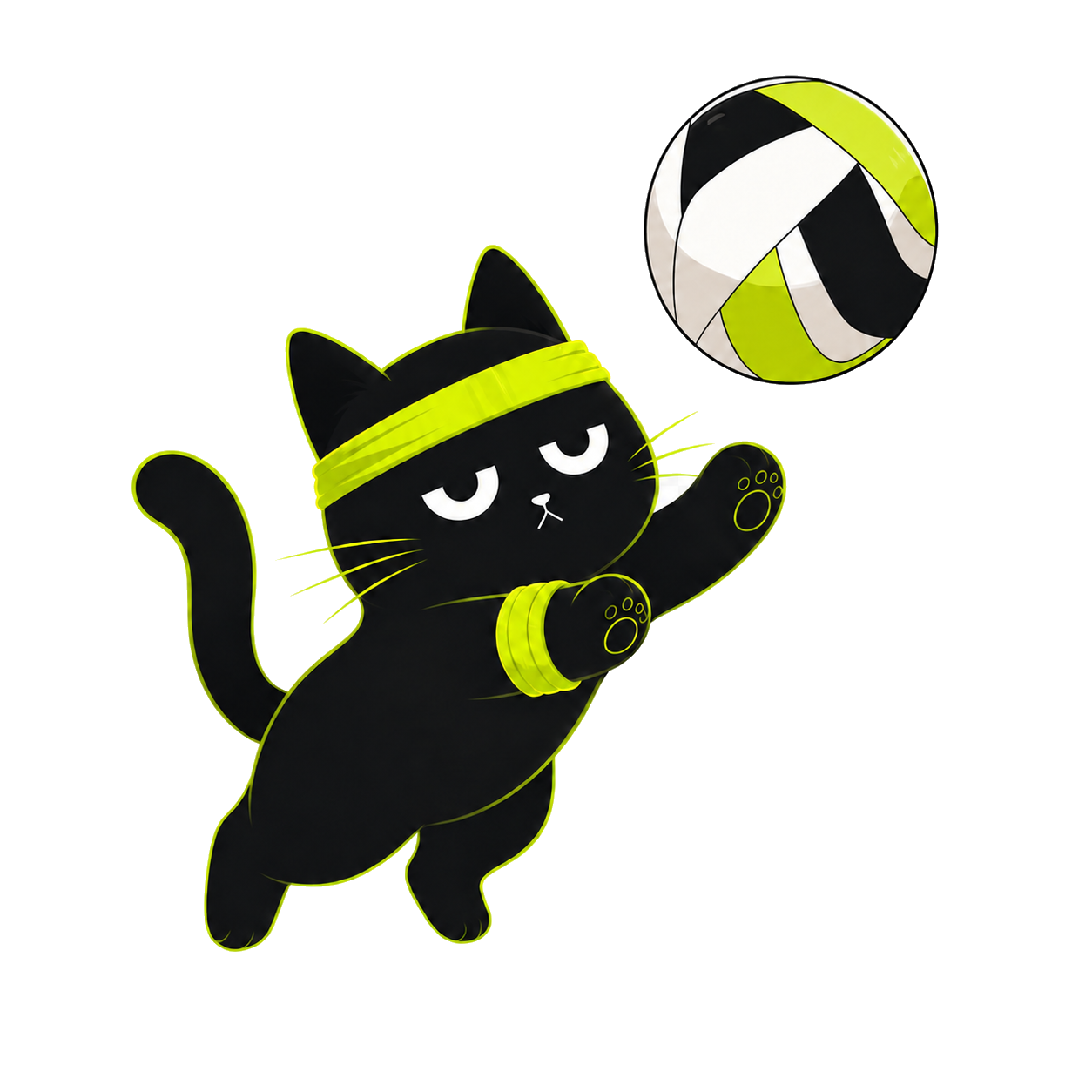 Nekko playing volleyball